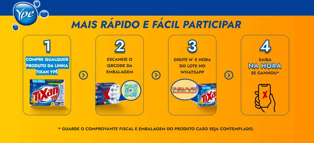 Passo a passo premio